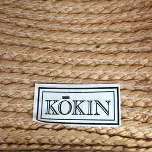 Kokin Summer Hat Wide Braided Brim Straw Natural Black Woven Beach Pool Sun Kokin | Accessories | Kokin Summer Hat Wide Braided Brim  main image 3